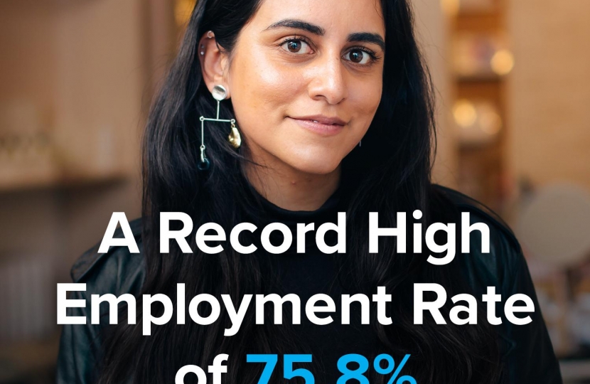 Huntingdon Conservative Record high employment 