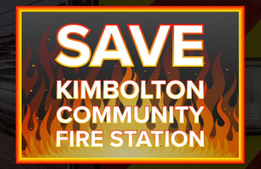 Save Kimbolton Community Fire Station Banner