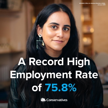 Huntingdon Conservative Record high employment 