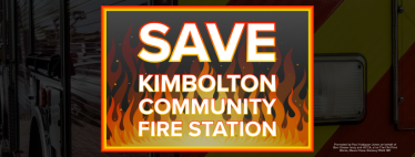 Save Kimbolton Community Fire Station Banner