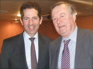 The Rt Hon Ken Clarke MP and Jonathan Djanogly MP at St Neots Conservative Club