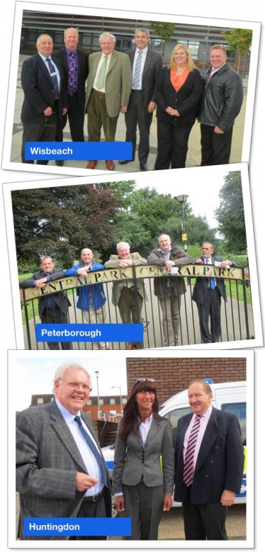 Sir Graham Bright on the campaign trail in Wisbeach, Peterborough and Huntingdon